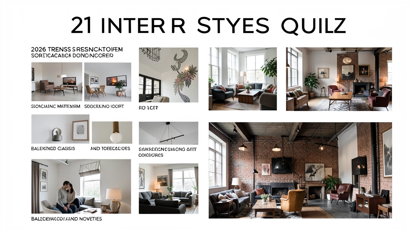 21 stylów wnętrz w quizie