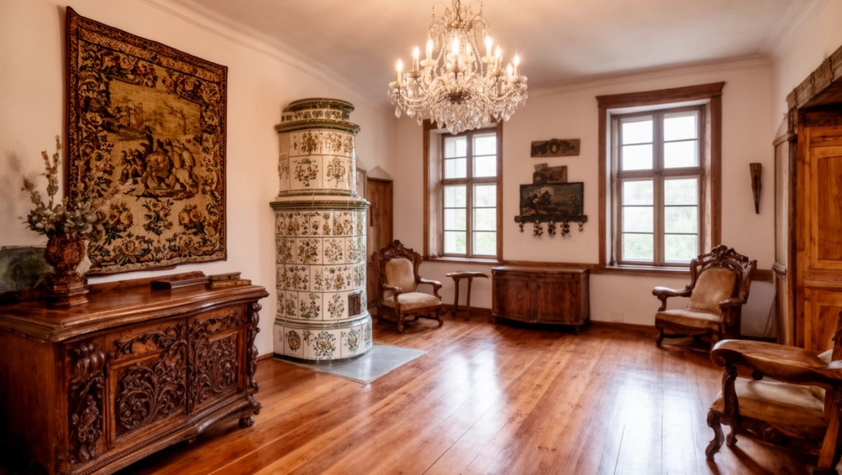 dom w stylu dworkowym wnętrze