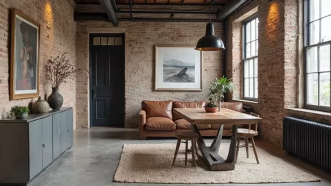 aranżacja wnętrza w stylu loftowym odkryj potęgę industrialnych dodatków