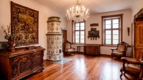 dom w stylu dworkowym wnętrze